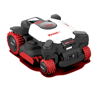 GPS-Mähroboter auf Rasen
